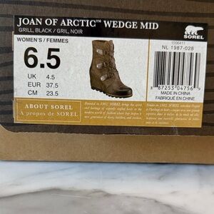 Sorel Women's Joan of Arctic Wedge Mid Boots - Black